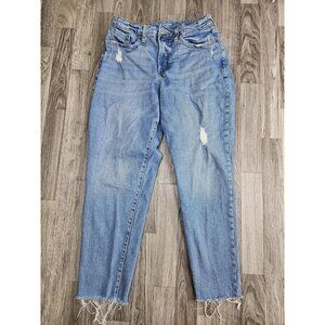 (3/$35) Old Navy Jeans Womens 8 Curvy O.G. Straight Secret Smooth Distressed